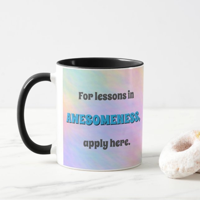 Taza Lecciones de Increíble (Con donut)