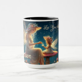 Taza Leche caprichosa personalizada madre y cerdo infan