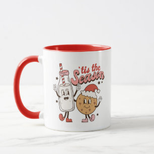 Taza Leche divertida y Navidades de cookies Mug