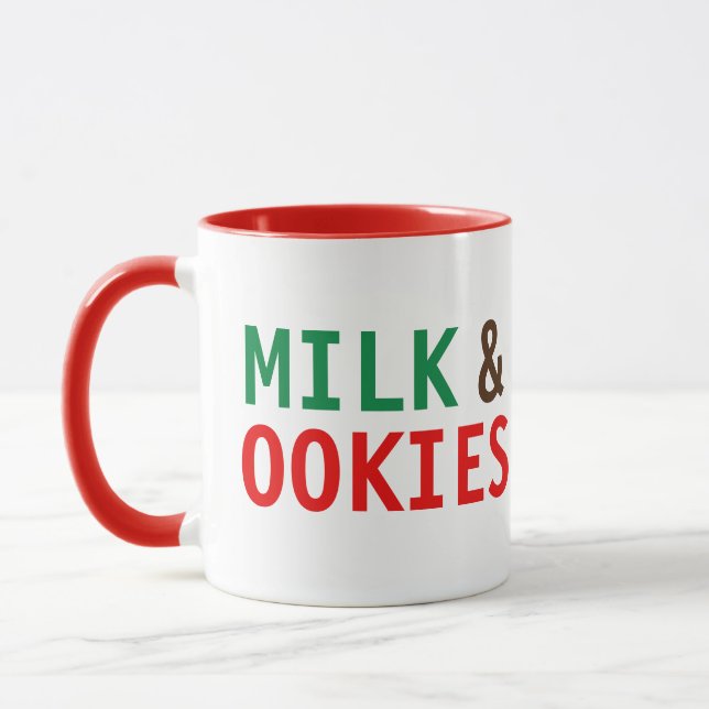 Taza Leche Y Cookies Para Santa Mug (Izquierda)