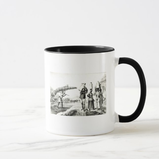 Taza Leche y vendedores de Capim (Derecha)