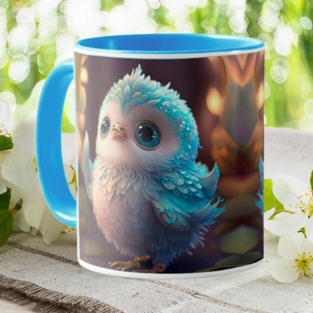 Taza Lechuza azul cúrcua (Subido por el creador)