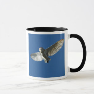 Taza Lechuza Común en Vuelo Diurno
