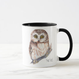 Taza Lechuza Cuta, Naturaleza de Aves Acuáticas,