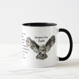 Taza Lechuza en huelga: Respeto a la tierra, nativa est