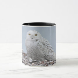 Taza Lechuza nevada en conchasCafé Mug