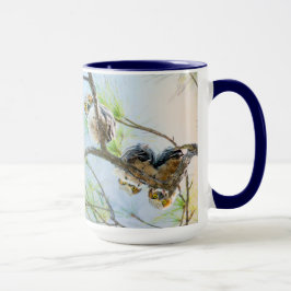 Taza Lechuzas Bebés Naturaleza de la vida silvestre