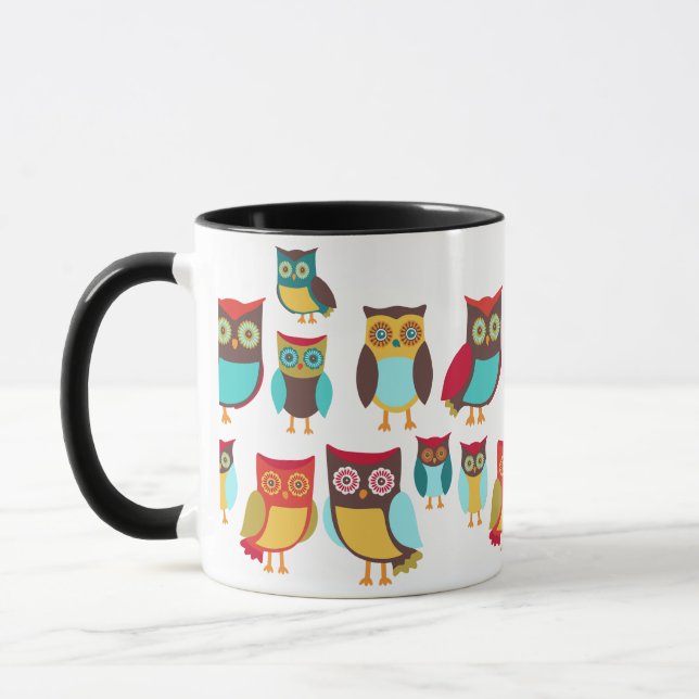 Taza Lechuzas Cutas (Izquierda)