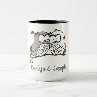 Taza Lechuzas personalizadas adoran a Mug