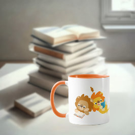 Taza Lectores de leones de Personalizado lindo