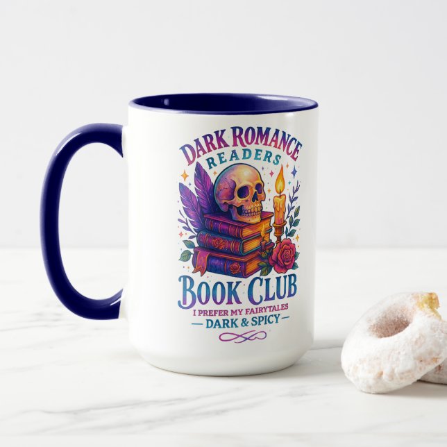 Taza Lectores de Romance oscuro... (Con donut)