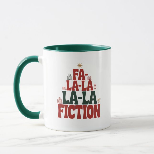 Taza Lectura de vacaciones de ficción Fa-la-la (Izquierda)