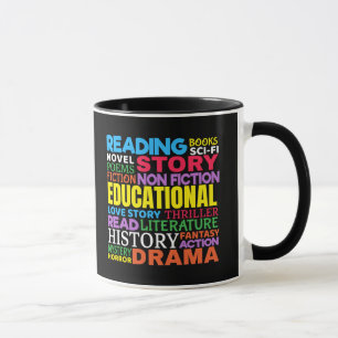 Taza Lecturas de amor - Arte de palabras de género