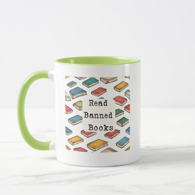 Taza Leer libros prohibidos (Izquierda)