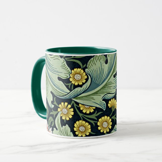 Taza Leicester, patrón popular de William Morris (Anverso izquierdo)