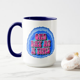 Taza Lema de recuperación de AA de 12 pasos Geoda Un dí
