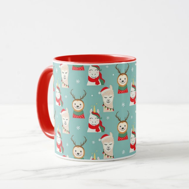 Taza Lemas Y Llamas De Los Navidades Cuidados (Anverso izquierdo)