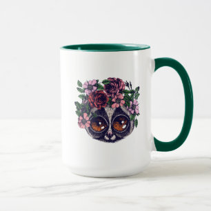 Taza Lemur floral dulce