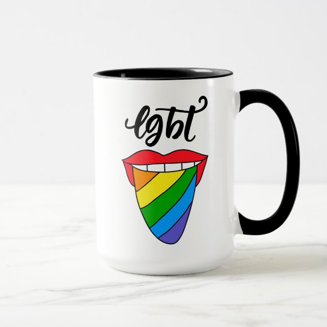 Taza Lengua arcoiris LGBT (Derecha)
