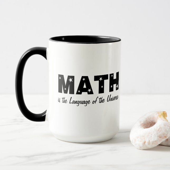 Taza Lenguaje matemático del universo (Con donut)