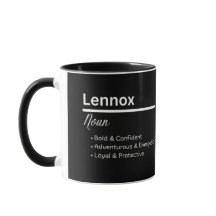 Lennox Boy Name Definition Personalized Mug
