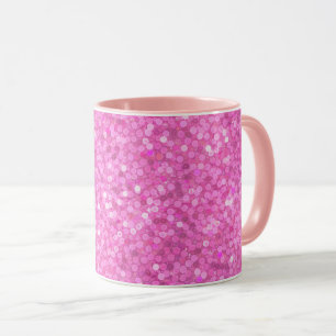 Taza Lentejuelas rosadas brillantes