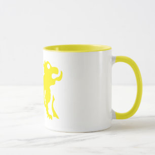 Taza Leo Astrology Sun Rótulo, Zodiac Ringer Mug