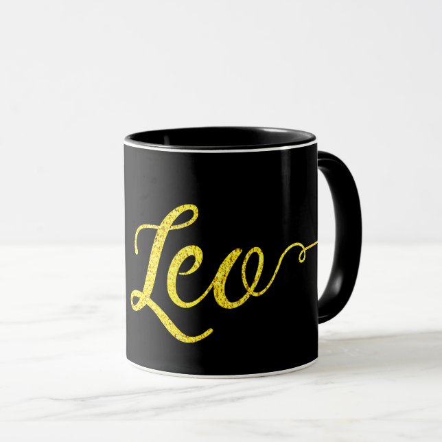 Taza Leo Gold Lettering (Anverso derecho)