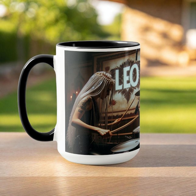 Taza Leo Zodiac Musician Drums (Subido por el creador)