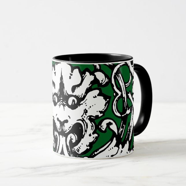 Taza León de Knotwork de principios del siglo XX (Anverso derecho)