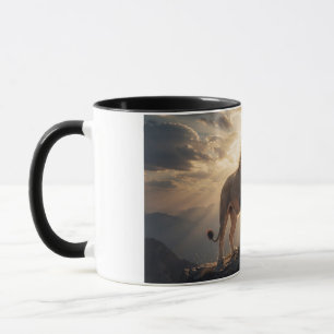 Taza León Majestuoso - Rey de la Fauna del Atardec