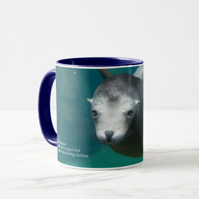 Taza León marino de Smithsonian el | (Anverso izquierdo)