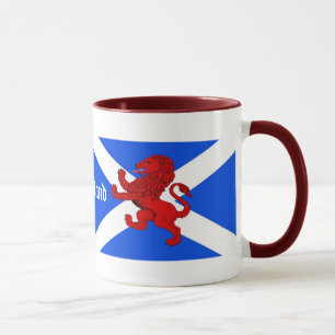 Taza León Rampant de Escocia, bandera de St. Andrews