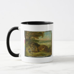 Taza León y cocodrilo, 1863