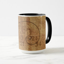 Taza Leonardo da Vinci. Golden Ratio. De gulden snede