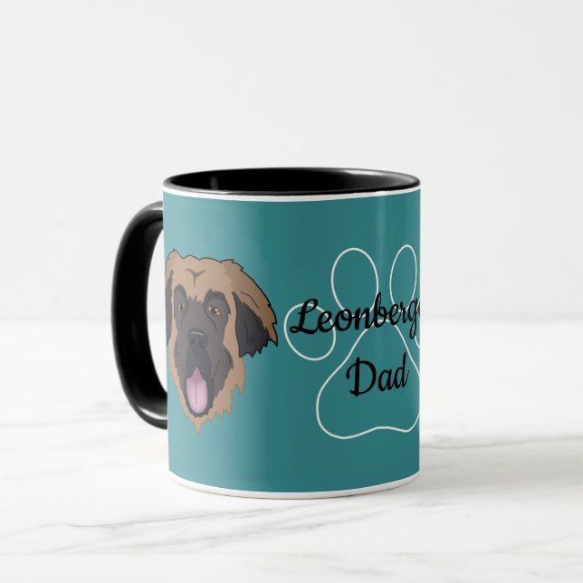 Taza Leonberger Dad/Mom personalizado (Anverso izquierdo)