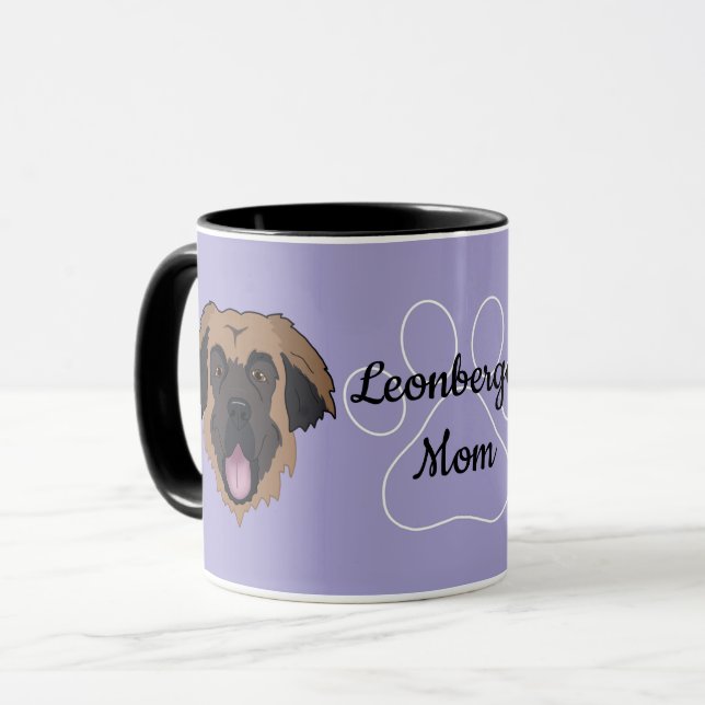 Taza Leonberger Dad/Mom personalizado (Anverso izquierdo)