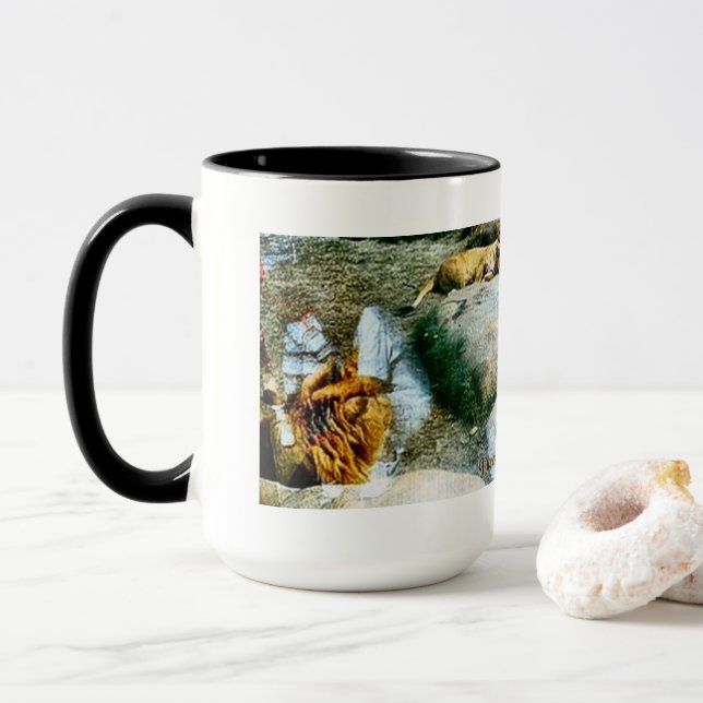 Taza Leones y reflexiones (Con donut)