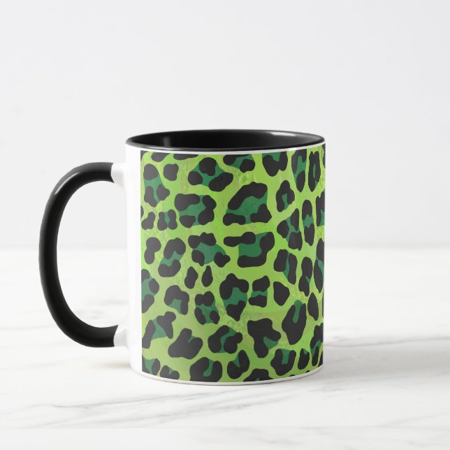 Taza Leopard Black and Green Print (Izquierda)