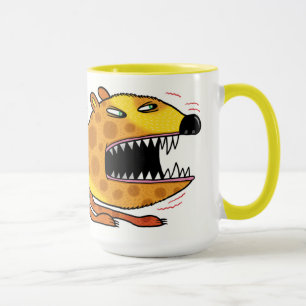 Taza Leopardo de tigre de gato enojado