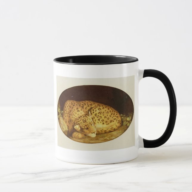 Taza Leopardo el dormir de George Stubbs el |, 1777 (Derecha)