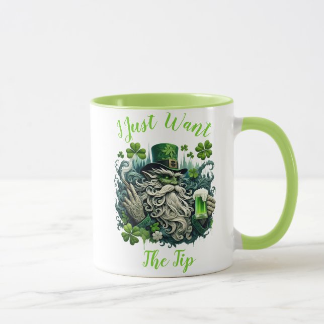 Taza Leprechaun caprichoso Salvando A Uno Frío (Derecha)