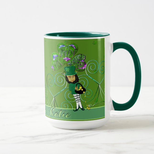 Taza Leprechaun Shamrock Mug (Derecha)