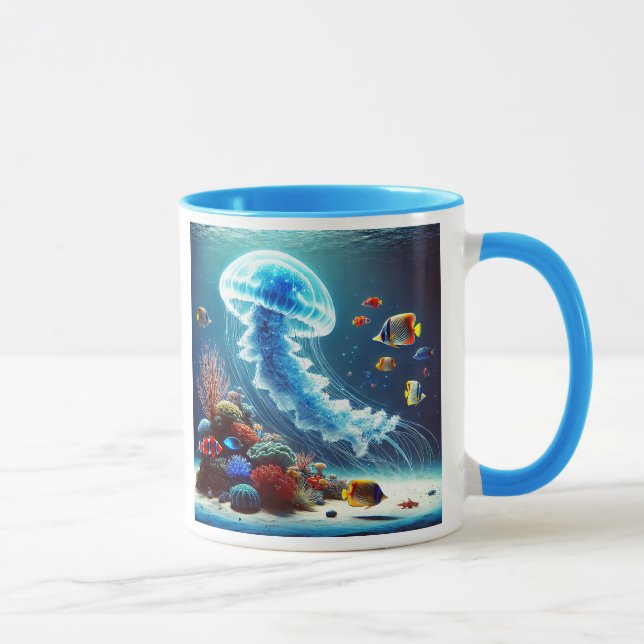 Taza Les fonds marins, un monde coloré. (Derecha)