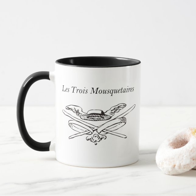 Taza Les trois Mousquetaires - Los tres mosqueteros (Con donut)