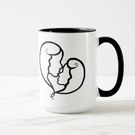 Taza lesbiana del icono de los pares
