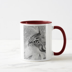 Taza Let es gato del gatito de la nieve