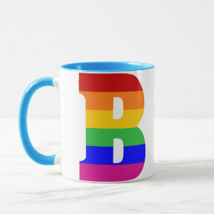Taza Letra arco iris B