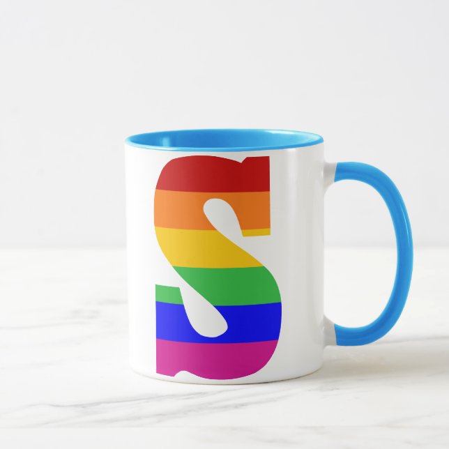 Taza Letra arco iris S (Derecha)
