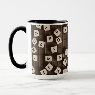 Taza Letra carpe diem compacta mosaicos